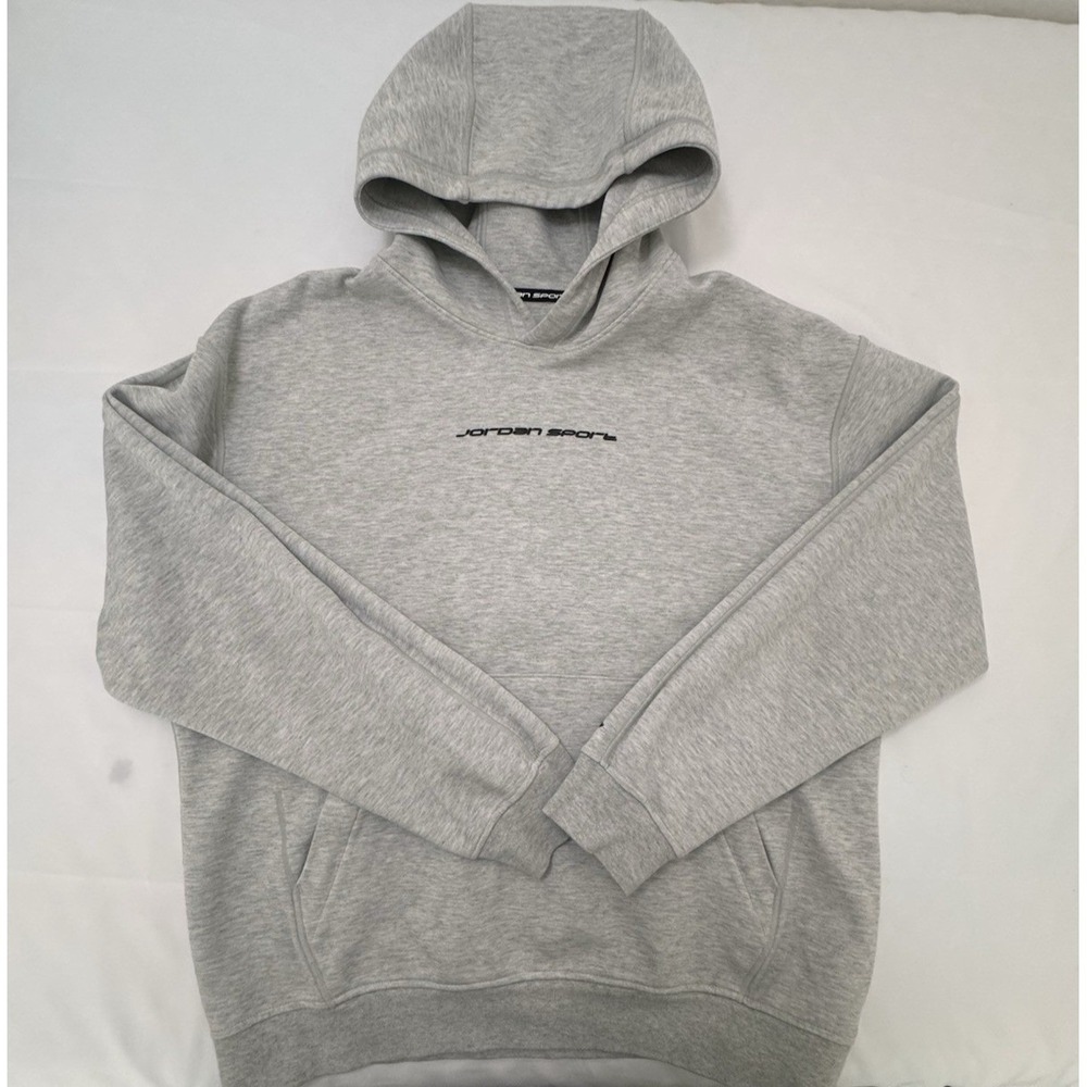 Jordan Sport Dri-FIT Mens Gray Fleece Pullover Hoodie HF0280-050 Medium